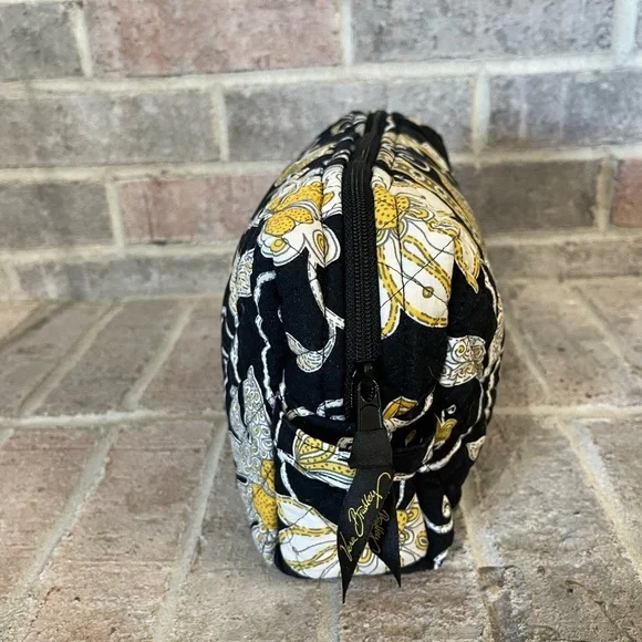 Vera Bradley Black and Gold Cosmetic Bag with Intricate Design - Picture 6 of 8